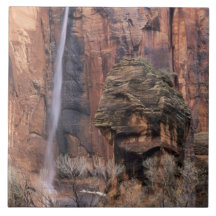 The Pulpit and ephemeral waterfall 2 Tile