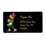 The Pumpkin Man Personalized Shipping Label
