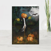 The Pumpkin Patch Halloween Card card