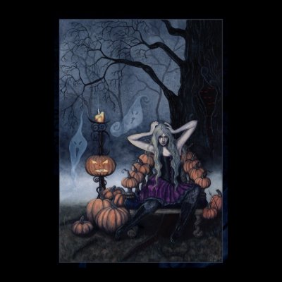 The Pumpkin Queen poster by elvenstarart