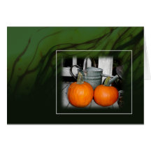 The Pumpkin Twins... Greeting Cards