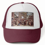 The Punishment Of Leviter Detail By Botticelli San Mesh Hat