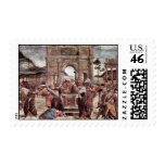 The Punishment Of Leviter Detail By Botticelli San Stamp