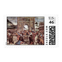 The Punishment Of Leviter Detail By Botticelli San Stamps