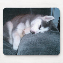The Puppy Sleeps Mouse Pad mousepads