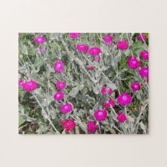 The Purple Pink Flowers Jigsaw Puzzles
