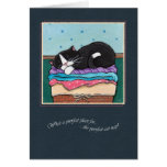 The Purrfect Place For A Cat Nap - Cat Art Card