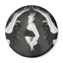 The Pursuit of Ecstasy Lies Within - Self Portrait Magnets