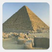 The Pyramids of Giza, which are alomost 5000 2 Square Sticker