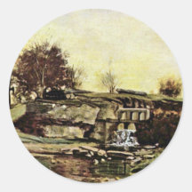 The Quarry Of Optevoz By Courbet Gustave Sticker