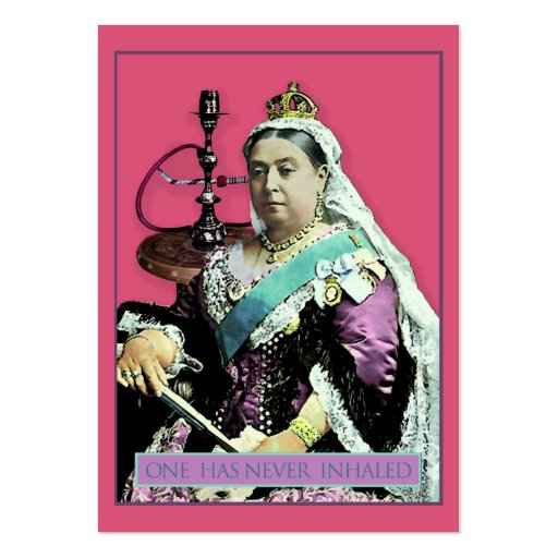 The Queen and The Hookah Business Card Templates (back side)