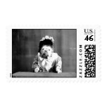 The Queen Bulldog Postage Stamp