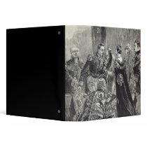 The Queen investing the Emperor of the French Vinyl Binder