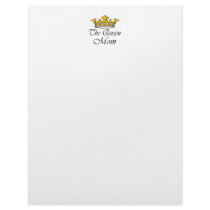 The Queen, Mom! T-shirt & gift ideas for mom. letterhead