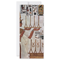 The Queen Nefertari At The Sacrifice By Maler Der Custom Rack Cards