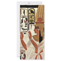 The Queen Nefertari In Prayer Stance By Maler Der Full Color Rack Card