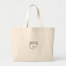 The Queen of England Drawing by Han Canvas Bags