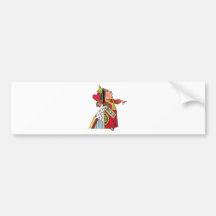 THE QUEEN OF HEARTS BUMPER STICKER