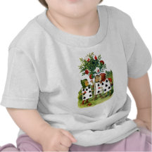 The Queen of Hearts Cardmen Painting Her Roses Shirt