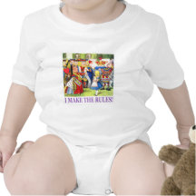 THE QUEEN OF HEARTS SAYS, "I MAKE THE RULES!" T-SHIRTS