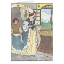 The Queen of Hearts, She made some tarts Greeting Cards