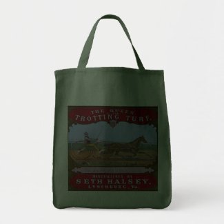 the queen of the trotters tote bag