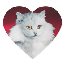 THE QUEEN OF WHITE CATS, Red Heart Stickers