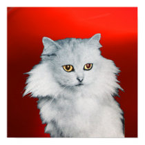 THE QUEEN OF WHITE CATS ,Red Ruby Print