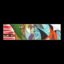 the queen tree bumper stickers