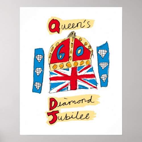 The Queen's Diamond Jubilee Emblem posters