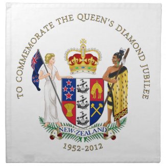 The Queen's Diamond Jubilee - New Zealand napkin