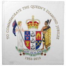 The Queen's Diamond Jubilee - New Zealand Printed Napkins