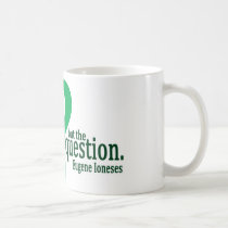 The Question Enlightens Mug in Green mugs