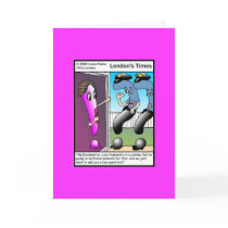 The Question Police Cartoon Funny Greeting Card by beardiethor123 The Question Police Cartoon Funny Greeting Card