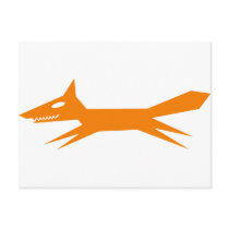The Quick Orange Fox postcards