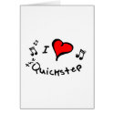 the Quickstep I Heart-Love Gift cards by danceteeshirts the Quickstep I Heart-Love Gift cards