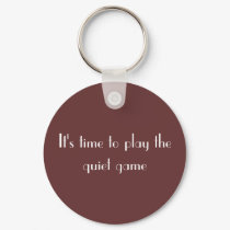 The quiet game keychains