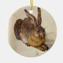THE RABBIT ( Young Hare ) Christmas Tree Ornament