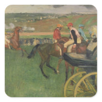 The Race Course - Amateur Jockeys Square Sticker