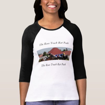 The Race Track Rat Pack Shirt for Women and Junior by kdpurdy
