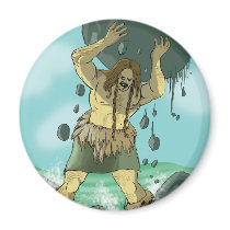 The Rage of McCool Fridge Magnet by JamesBattersby The Rage of McCool Fridge Magnet