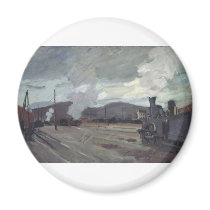 The Railway Station at Argenteuil (1872) magnets