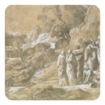 The Raising of Lazarus 2 Square Sticker