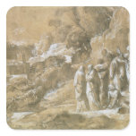 The Raising of Lazarus 2 Square Sticker
