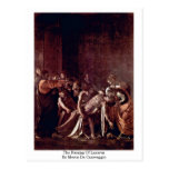 The Raising Of Lazarus By Merisi Da Caravaggio Post Cards