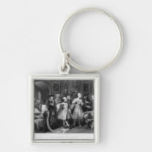 The Rake's Levee, plate II Key Chains