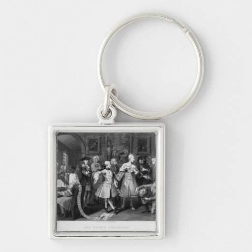 The Rake's Levee, plate II Key Chains