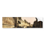 The ramparts, Avignon, Provence, France classic Ph bumper stickers