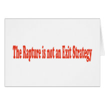 The Rapture is not an Exit Strategy Cards