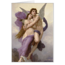 The Rapture of Psyche by William Bouguereau Cards